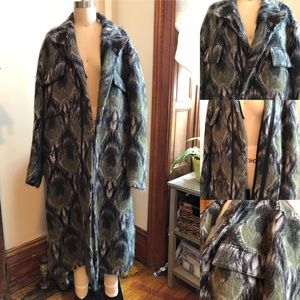 Green Patterned Coat